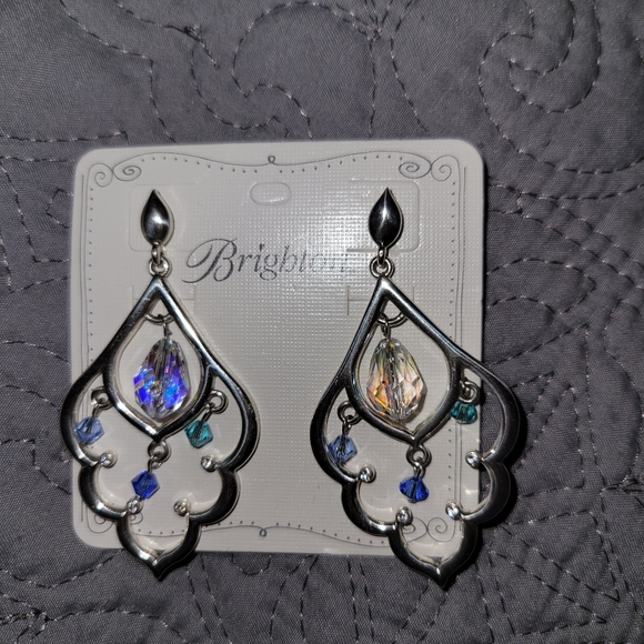 Prism Lights Scallop Post Drop Earrings - Picture 2 of 3